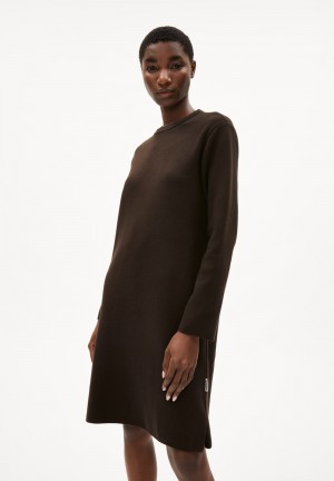 ARMEDANGELS ROSANNIAAS Knit Dress Relaxed Fit made of Organic Cotton Cafe | JZAOIQ-173