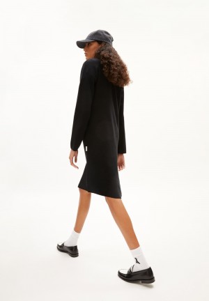 ARMEDANGELS ROSANNIAAS Knit Dress Relaxed Fit made of Organic Cotton Negras | GYVJHX-957