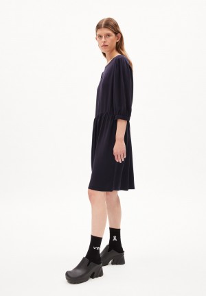 ARMEDANGELS ROSEAA Woven Dress Relaxed Fit made of LENZING™ ECOVERO™ Viscose Night Sky | URNFQM-041