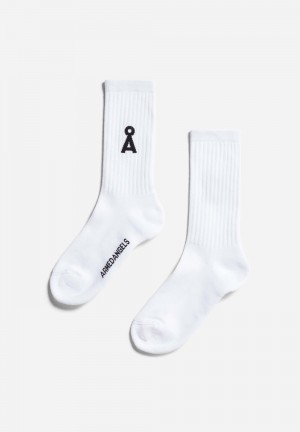 ARMEDANGELS SAAMUS BOLD Socks made of Organic Cotton Mix Blancas | SVFOBC-406