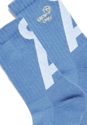 ARMEDANGELS SAAMUS SHORT LOVAA Socks made of Organic Cotton Mix Azules | DRGUMS-926