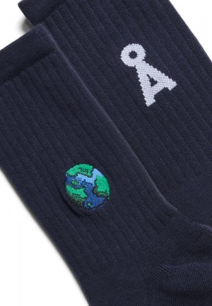 ARMEDANGELS SAAMUS WORLD Socks made of Organic Cotton Mix Night Sky | DIHNKB-180