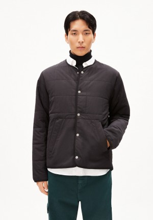 ARMEDANGELS SAANDON Blouson Jacket Regular Fit made of Polyamid Mix (recycled) Negras | UCRKPW-961
