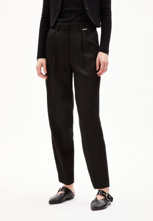 ARMEDANGELS SANDRINAA TAPERED Woven Pants made of TENCEL™ x REFIBRA™ Lyocell Negras | HTRPFL-372
