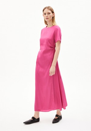 ARMEDANGELS SEDISAA Woven Dress Regular Fit made of TENCEL™ Lyocell Mix Crushed Berry | RCOIGE-423