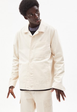 ARMEDANGELS SHAAKE Overshirt made of Organic Cotton Undyed | ZORBNM-358