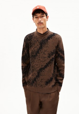 ARMEDANGELS SIVAAN Sweater Regular Fit made of Organic Cotton Earth-black | GWTEXB-097