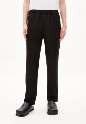 ARMEDANGELS SKOGAA Pants made of TENCEL™ Lyocell Negras | JNXPEQ-207