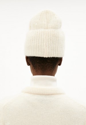 ARMEDANGELS SNOWAA Beanie made of Mohair Wool Mix Oatmilk | HVZBMQ-617