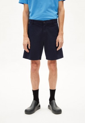 ARMEDANGELS SOJAAN RIBSTOP Shorts Relaxed Fit made of Organic Cotton Night Sky | FROPTQ-493