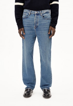ARMEDANGELS TAATO COMFORT Jeans Baggy Fit Mid Organic Cotton Mix Comfort-Stretch Tanzanite | JIQYDF-369