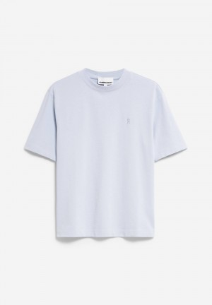 ARMEDANGELS TARJAA Heavyweight T-Shirt Loose Fit made of Organic Cotton Mix Morning Sky | WCGVEM-428
