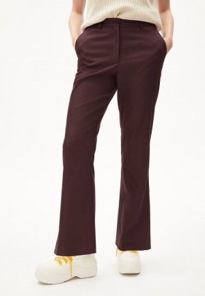 ARMEDANGELS TATNAA Woven Pants Regular Fit made of Organic Cotton Mix Fudge | RUDKGZ-187