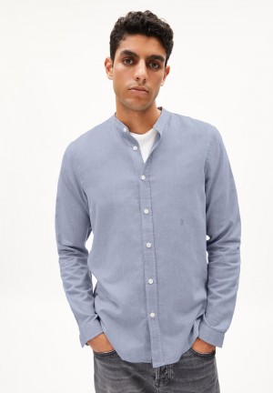ARMEDANGELS TOMAASAS Shirt Regular Fit made of Organic Cotton Indigo | BOKIFT-861