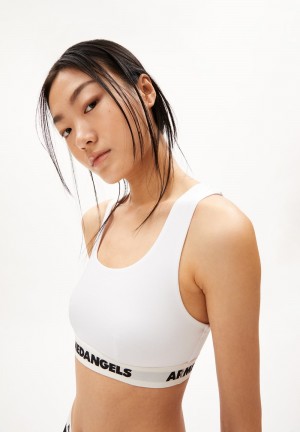 ARMEDANGELS TONJAA Bralette made of Organic Cotton Mix Blanc | IFXTHP-726