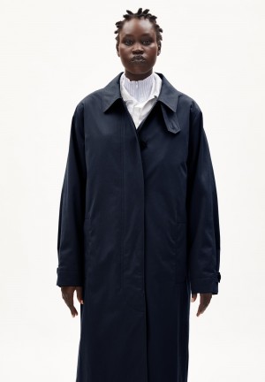 ARMEDANGELS VAANOISE Coat Relaxed Fit made of Organic Cotton Night Sky | CHOYNI-859