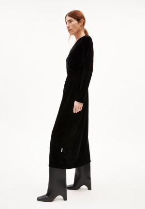 ARMEDANGELS VERLAAR Jersey Dress Regular Fit Negras | NKQYXF-320