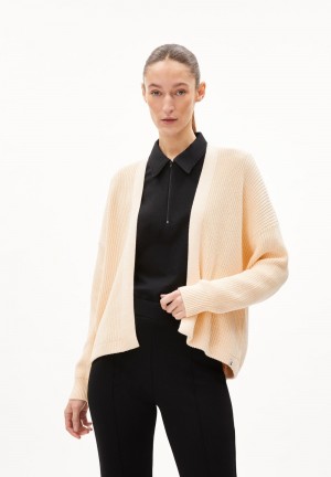 ARMEDANGELS VILDAANA Cardigan Oversized Fit made of Organic Cotton Vanilla Sky | KXISWC-564