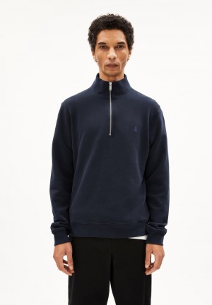 ARMEDANGELS WAARLO COMFORT Sweatshirt Regular Fit made of Organic Cotton Mix Night Sky | BODHJL-284