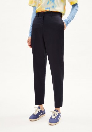 ARMEDANGELS WARMAAR Woven Pants made of Organic Cotton Mix Night Sky | OBNYAQ-841