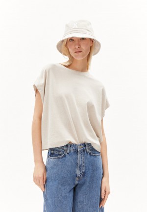 ARMEDANGELS XARTAA LINEN Top Oversized Fit made of Linen-Mix Undyed | DIVRMH-124
