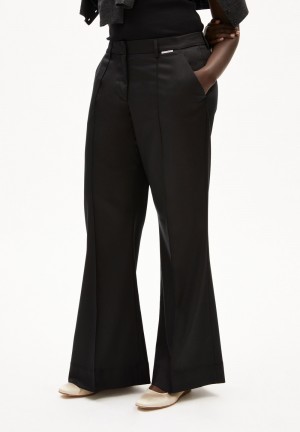 ARMEDANGELS XENNAA Woven Pants made of TENCEL™ Lyocell Mix Negras | AOQGVH-286