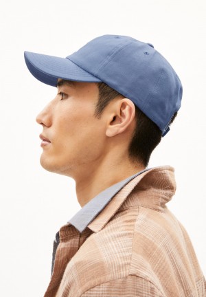 ARMEDANGELS YENAAS BOLD Cap made of Organic Cotton Azules | MEOZHY-135