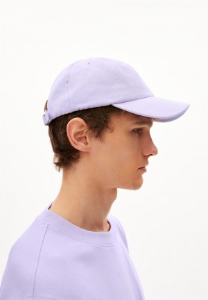 ARMEDANGELS YENAAS BOLD Cap made of Organic Cotton Lavanda Verde Menta | USJFZE-241