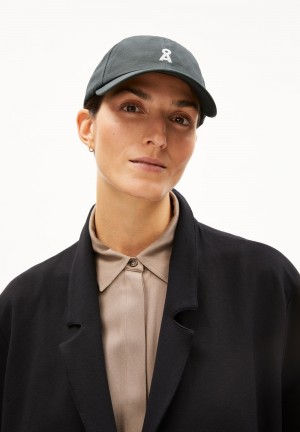 ARMEDANGELS YENAAS BOLD Cap made of Organic Cotton Space Steel | UNIEQZ-468