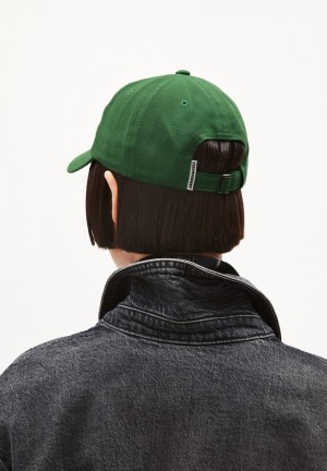 ARMEDANGELS YENAAS BOLD Cap made of Organic Cotton Verde | OSXFUH-824