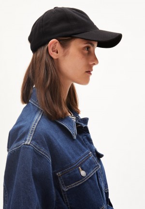 ARMEDANGELS YENAAS BOLD Cap made of Organic Cotton Negras | VIHLCB-093
