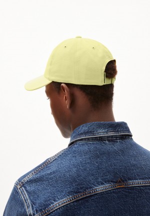 ARMEDANGELS YENAAS BOLD Cap made of Organic Cotton Amarillo Verde Menta | DWURZS-817