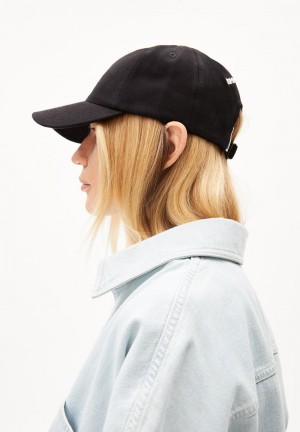 ARMEDANGELS YENAAS LOVAA Cap made of Organic Cotton Negras | NBXDHA-492