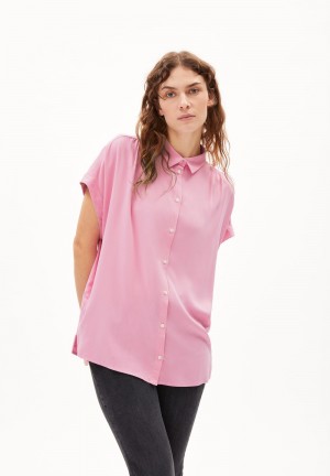 ARMEDANGELS ZONYAA Blouse Relaxed Fit made of LENZING™ ECOVERO™ Viscose Rosas | CMTKGI-318